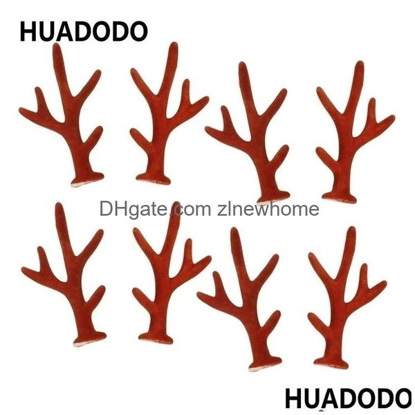 Decoraciones navideñas Huadodo Mini Simation Antlers Headwear Accesorios Artificial Deer Antler para el año DIY Decoración para el hogar Y201020 Drop D Dhphu