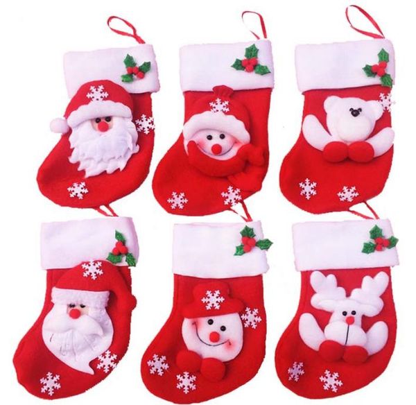 Décorations de Noël couteau et fourche couverture Cadeaux sacs de stockage chaussettes Santa Claus En Gros 2017 toile Noël Noel Bas