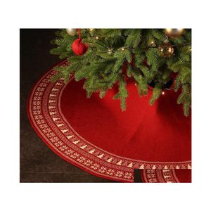 Kerstdecoraties gebreide wollen boombodem schort sjaal kerstdecoratie benodigdheden vintage sneeuwvlok rok 36 inch inventaris w dhvm3