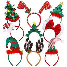 Decoraciones navideñas L Diademas navideñas creativas Disfraz de fiesta Sombreros Ees Sombreros Reno para accesorios Entrega de gotas 2022 Bdesports Amah4