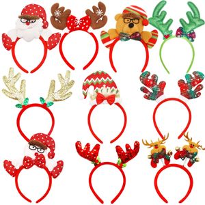 Kerstdecoraties L Hoofdbanden Kerstmis Hoofdkleding Assorteerde Santa Claus Rendier Antlers Snowman Hair Band voor feesttoegang Dhseller2010 Ampeo