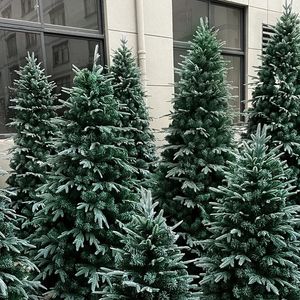 Kerstversiering Grote Kunstkerstboom PEPVC Gemengde Witte Sneeuw Massaal Nepboom Groene Plant Thuis Feest Kerstjaar Decor 231113
