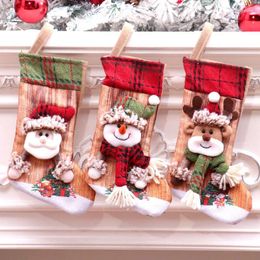 Kerstversiering Grote cadeauzakjes Open haard Decoratie Sokken Jaren Snoephouder Woondecoraties Nuttig