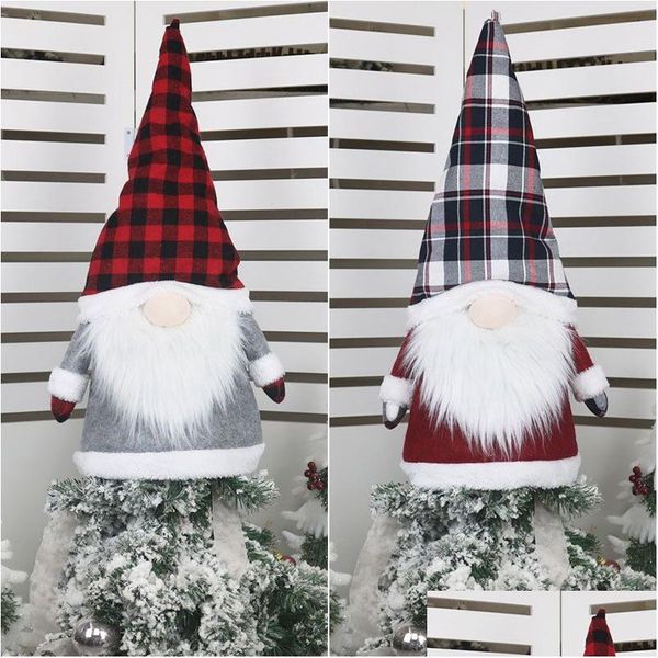 Décorations De Noël Grand Gnome Arbre Topper Ornements 25 Pouces Père Noël Gnomes En Peluche Scandinave Jk2008Xb Drop Delivery Home Garden F Dhzyi