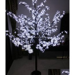 Decoraciones navideñas LED de árbol de árbol de flor de cereza artificial 864pcs bbs 1.8m altura 110/220Vac a prueba de lluvia al aire libre entrega de caída H DHTN1