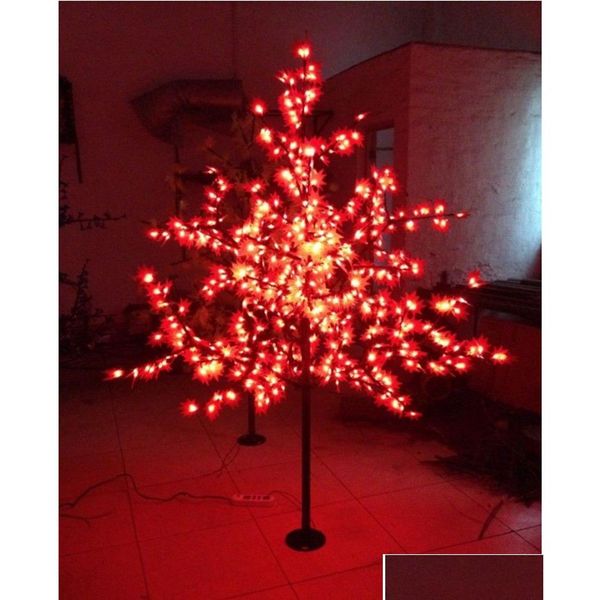 Decoraciones navideñas LED Luz de árbol de arce artificial 672 piezas BBS 1,8 m / 6 pies de altura 110/220 VAC Uso al aire libre a prueba de lluvia Entrega en casa Otsz9