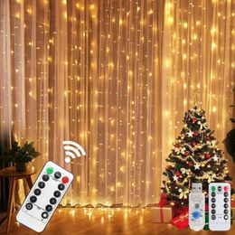 Kerstversiering LED-gordijn Lichtslinger Vrolijke kerstversiering voor huis Garland Noel Navidad Deco Cristmas Ornaments Jaar 2024 230905