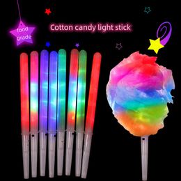 Kerstversiering LED Light Up Suikerspin Kegels Kleurrijke Gloeiende Marshmallow Sticks Ondoordringbare Kleurrijke Glow Stick LX033