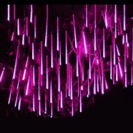 Décorations de Noël LED Meteor Shower Light Holiday String imperméable fée jardin décor extérieur rue guirlande Navidad 231030