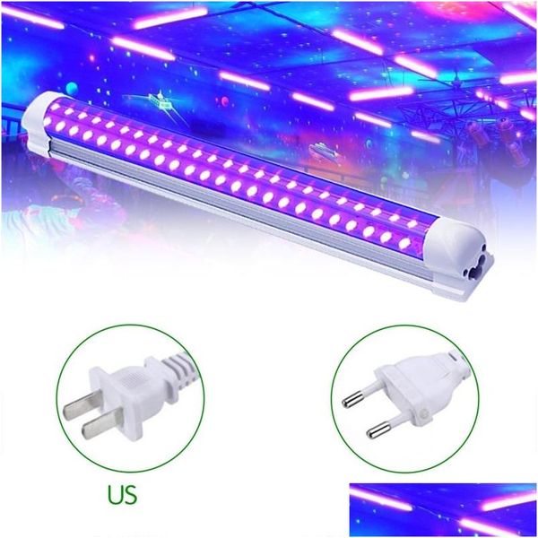 Décorations de Noël LED Uv Noir Luminaires 10W Dj Party Strip Lights Effet Stage Tube Violet Pour Bar Disco Club Halloween Y201 Dh0Lo