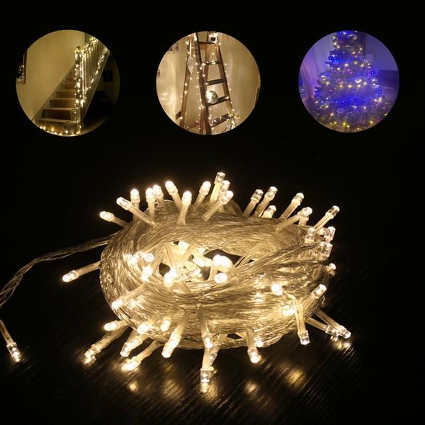 Décorations de Noël Lumières 10m 100LED String Light Year Décoration Arbre Christma Home Decor