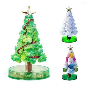 Kerstdecoraties Magic Growing Tree Santa Diy Paper Craft Decor Kid Educatieve speelgoedbomen Tafel Decoratie