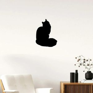 Kerstversiering Maine Coon Kat Ras Silhouet - Prachtig Metaal Huisdecoratie Metaal Kunst Muursticker Kunstwerk Ijzer Ambachten Wanddecoratie 231109