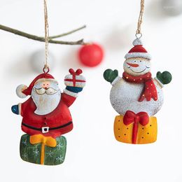 Décorations de noël joyeux mignon pendentif en fer forgé Navidad 2022 arbre de noël décoration maison bricolage enfants jouets cadeaux année