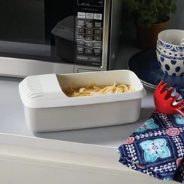 Décorations de Noël Cuiseur de pâtes à micro-ondes Spaghetti au micro-ondes pour cuire rapidement des légumes à la vapeur Lave-vaisselle sans BPA 231216