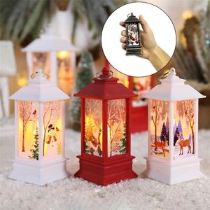 Kerstdecoraties Mini Christmas Decoratie Hanging Prop Led Candles Halloween Light Santa Claus Snowman Lantern Flame Lamp Home Party Supplies 220901