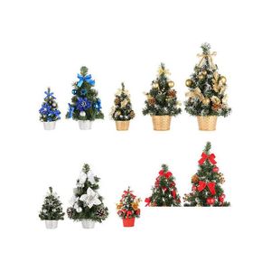 Décorations De Noël Mini Sapin De Noël Décoration De Table Petit Pin Festival Home Office Decor Ornements De Fête Noël Drop Delivery Dh4B1