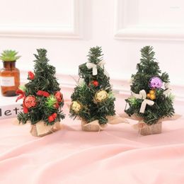 Kerstdecoraties Mini Tree Decor Desk Table Festival Party Ornament Xmas 20cm benodigdheden