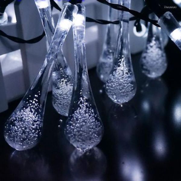 Décorations de Noël Moderne Extérieur Solaire Alimenté 30 LED String Light Yard Paysage Lampe Décor
