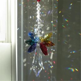 Décorations de Noël moderne arc-en-ciel cristal ange chakra suncatcher char charme pendentif pending fenêtre de porte
