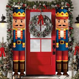 Décorations de Noël Casse-Noisette Soldat Porte Bannière Décor 2023 pour la maison Noël Ornements suspendus Navidad Noel Cadeaux Année 2024 231027