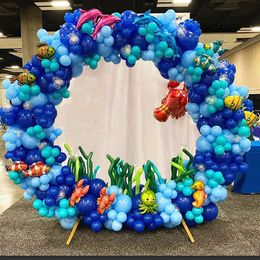 Décorations de Noël Ballons de fête à thème océan Garland Arch Shark Bubble Fish Feuille Ballon pour Baby Shower Enfants sous les décors d'anniversaire de la mer 231213