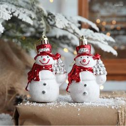 Adornos navideños, 2 uds., muleta, Papá Noel, muñeco de nieve, alce, colgante para árbol de Navidad, decoración para el hogar, regalos navideños, decoración navideña 2024