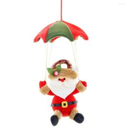 Décorations de noël ornements père noël bonhomme de neige wapiti parachutisme poupée suspendus pendentif arbre décoration noël année cadeaux 2022