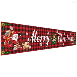 Decoraciones navideñas Banner al aire libre Feliz decoración para el hogar 2024 Navidad Navidad Noel Feliz año 2024-Estilo B
