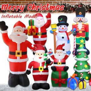 Decoraciones navideñas Decoración navideña al aire libre Papá Noel inflable Muñeco de nieve Árbol de Navidad Modelo 1.2M-2.4M Muñeca navideña grande Juguete Decoración del hogar 231030