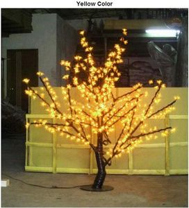 Décorations de Noël en plein air LED artificielle Cherry Blossom Tree Light Lampe 864pcs Ampoules 1.8m Hauteur 110 / 220VAC Fairy Garden Decor