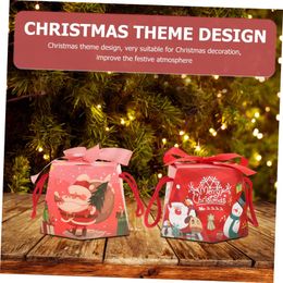 Décorations de Noël Boîtes d'emballage Apple Box Bride Cadeau Blush Décor Goodies Titulaires Cookie Party Treats Noël Thème Drop Livraison Otwi0