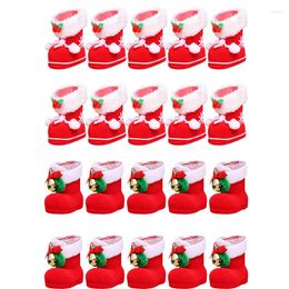 Décorations de Noël Party Candy Box de Noël décor pour la chaussure d'arbre Style présent Panier de maison Décoration de la maison Pentures suspendues Ornements de table en plastique