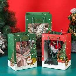 Décorations de Noël Fournitures de fête Sac cadeau Papier d'emballage