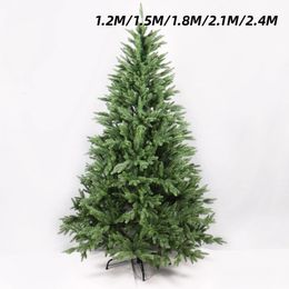 Décorations de Noël PE Arbre 240cm Artificiel Grand Cryptage Arrangé Vert pour El Home Intérieur Extérieur Décor 231123 231204