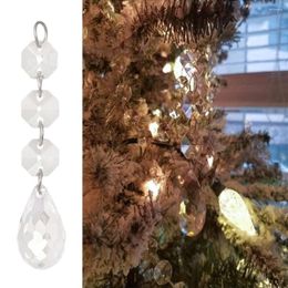 Kerstdecoraties hanglijsting gordijnpartitie verlichting kristal ornamenten decoratie