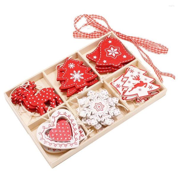 Décorations de noël pendentif coffret en bois, décoration créative pour la maison, artisanat, accessoires d'arbre en bois, petits cadeaux