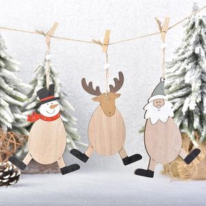 Kerstdecoraties Personaliseerde familie Kerstmis Tree Bauble Decoratie Home Ornament Elk Deer Cute 2022 Holiday Accessories