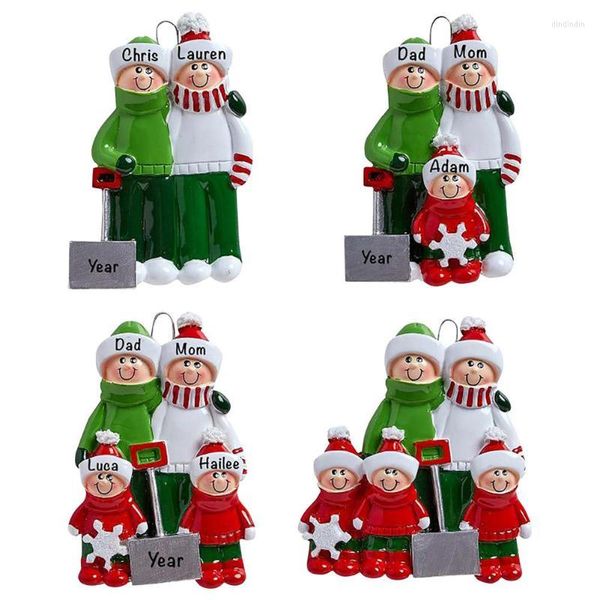 Decoraciones navideñas Kit de adorno colgante de árbol personalizado 2022 DIY Papá Noel sonriente decoración de regalo Decoraciones navideñasNavidad