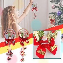 Kerstdecoraties Plastic hangers levert accessoires drie-ring ijzeren kruiwagen snaar deurhanger duurzame boom ornamenten
