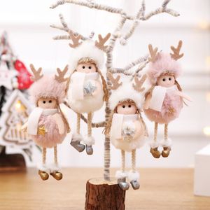 Décorations de Noël en peluche ange charme poupée mignonne pour enfants cadeau Dirl pendentif arbre de Noël