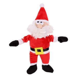 Décorations de Noël en peluche Noël Santa Doll pour animal de compagnie à mâcher jouet arbre de Noël pendentif enfants doigt élastique animaux de compagnie fournir jouet 220921