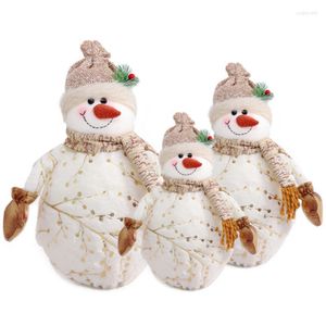 Kerstdecoraties pluche pop vrolijke ornamenten poppen cijfers Snowman Toys Xmas Tree Year 2022 Navidad cadeau