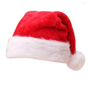 Décorations de Noël chapeau en peluche hiver chaud épaississement adulte de haute qualité grande boule douce
