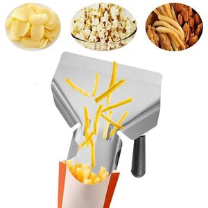 Kerstversiering Popcornschep Commerciële Franse Fry Bagger Scooper Roestvrij stalen voedselschep voor snacks 231219