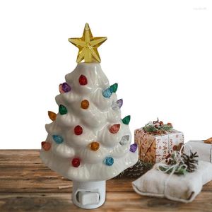 Kerstversiering Porseleinen Boom Met Verlichting In Verlichte Staande Ornamenten Feestelijke Bomen Voor Binnen Kerst Home Decor
