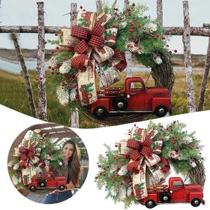 Kerstversiering Rode Vrachtwagen Kerstslinger Hangende Ornament Mode Eenvoudige Vakantie Decoratieve Rekwisieten Voor Woonkamer Thuis 231013