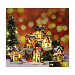Kerstdecoraties Hars Small House Micro Landschap Presenteert Drop Delivery Home Garden Feestelijke feestartikelen Home Ins. Dhxtq