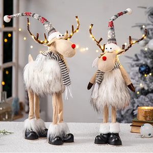 Kerstversiering Intrekbare kerstrendierpop Kerstdecoratie Navidad-beeldje Jaar Eland Speelgoed Kind Kerstcadeau Kerstboomversieringen 231005