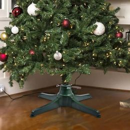 Décorations de Noël Base de support de support d'arbre rotatif pour jusqu'à 3 m / 9,8 pieds d'arbres artificiels Ornement Ornement Décoration de Noël pour la fête à la maison